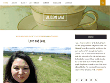 Tablet Screenshot of alisonlam.com
